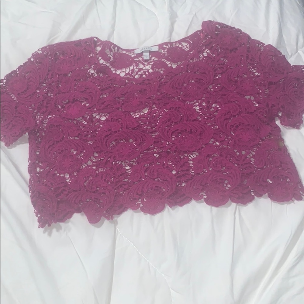 Floral fashionable crop top 💜